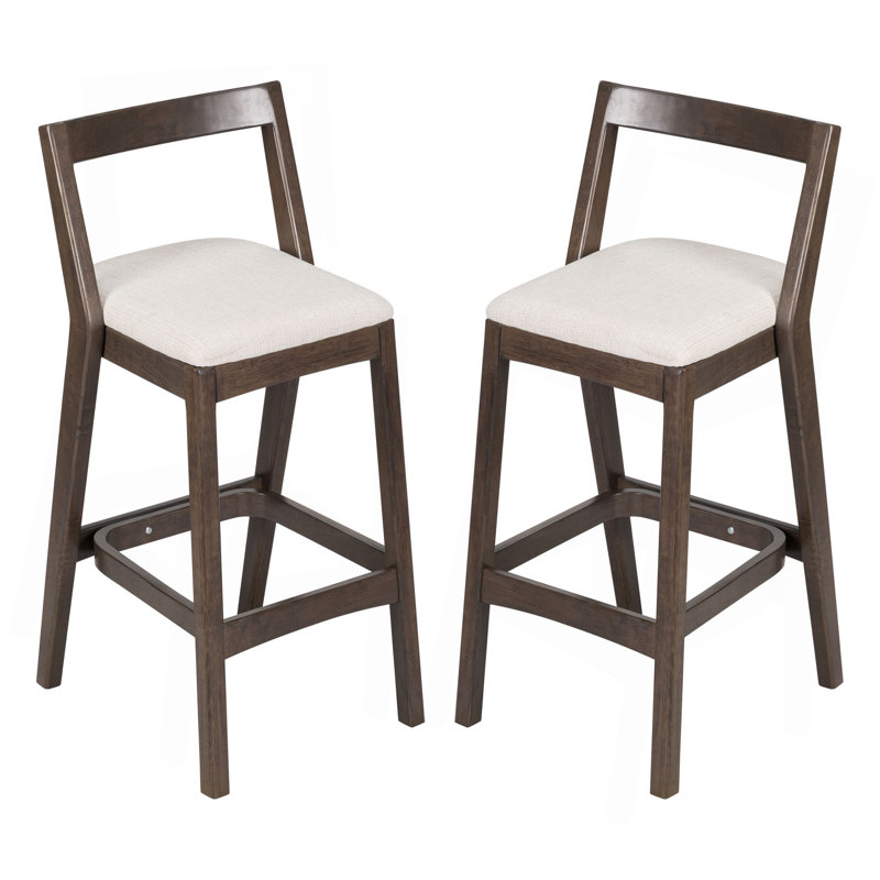 Tabouret de bar Jasper, Marron foncé