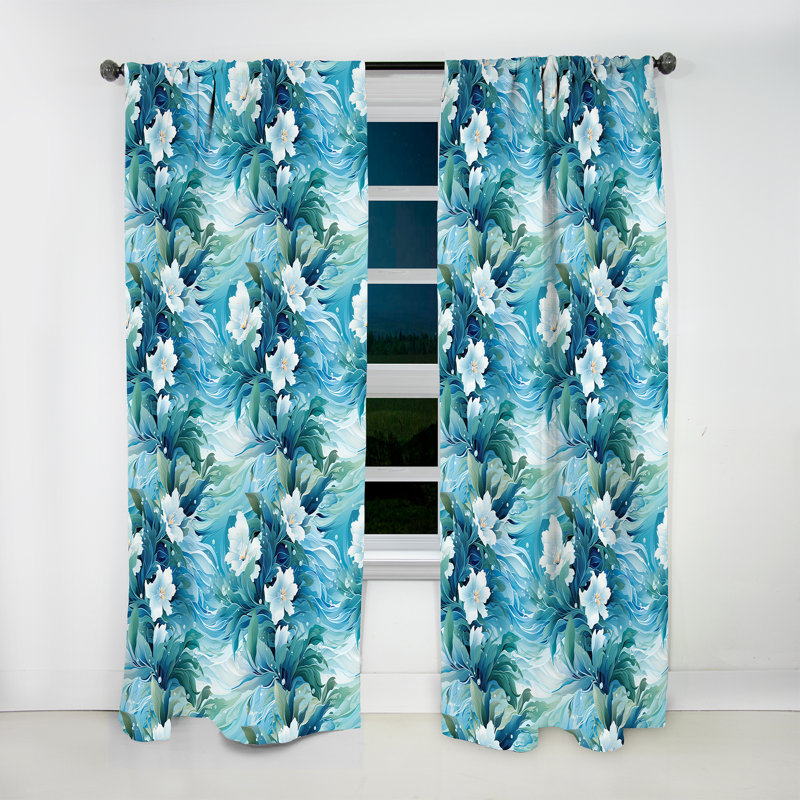 Motif tropical I - Oceanic Mirage, L 52 po x L 90 po