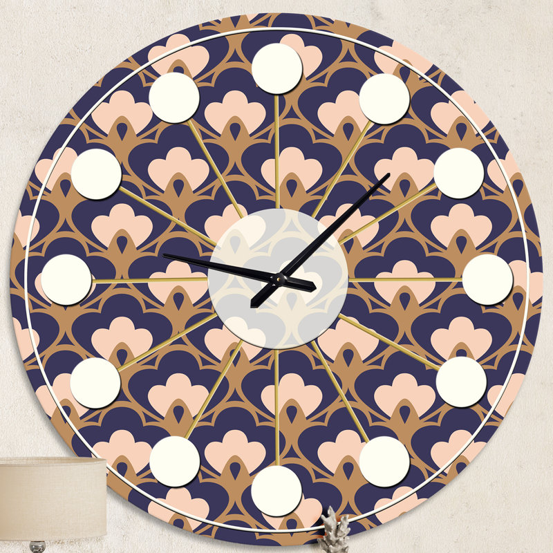 Horloge murale rétro Mid-Century, Moyenne