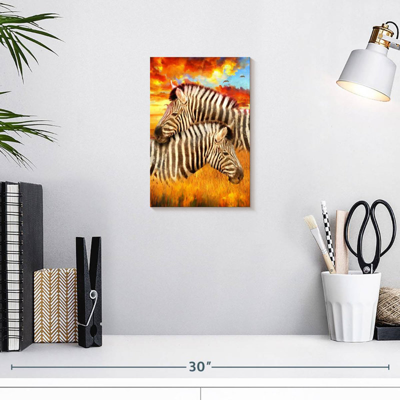 Brampt Snuggling Zebras, 12" H x 8" W