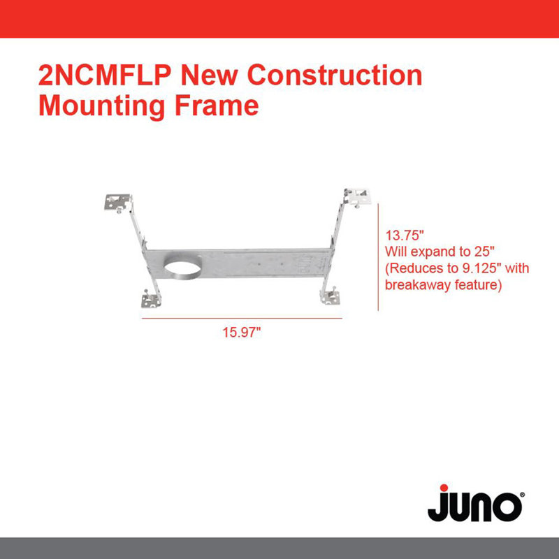 Juno 2" Wafer New Construction Mounting Frame