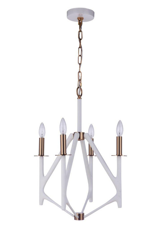 4 - Light Geometric Chandelier