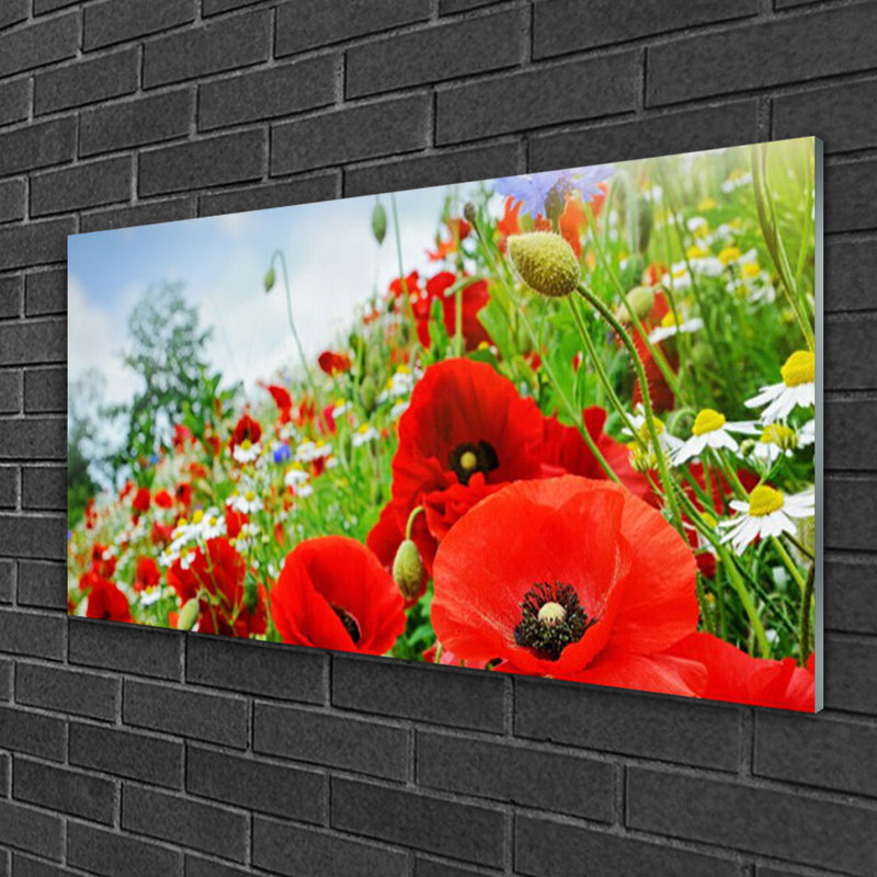 Nature Flowers - Unframed Photograph on Glass