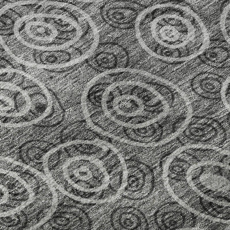 Premium Machine Washable Prisco Gray Rug, Rectangle 10' x 14'