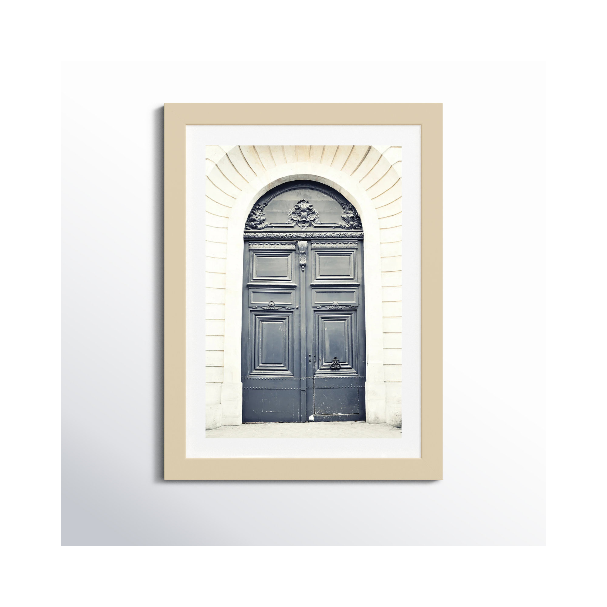 Black Paris Door by Caroline Mint, Brown, 15" H x 11" W