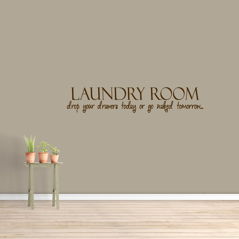 Décalcomanie murale Palomo Drop Your Drawers Today, Brun chocolat
