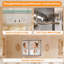 Rangement de salle de bain moderne en aluminium 24 x 30
