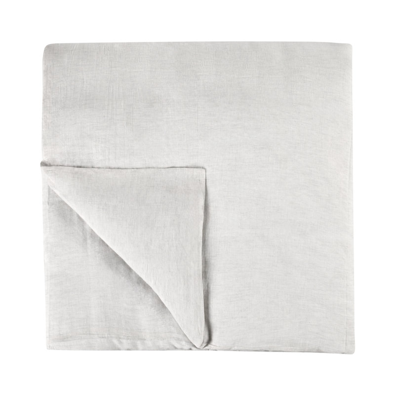 Housse de couette à rayures bleues / blanches Fleta, Housse de couette grand, Blanc