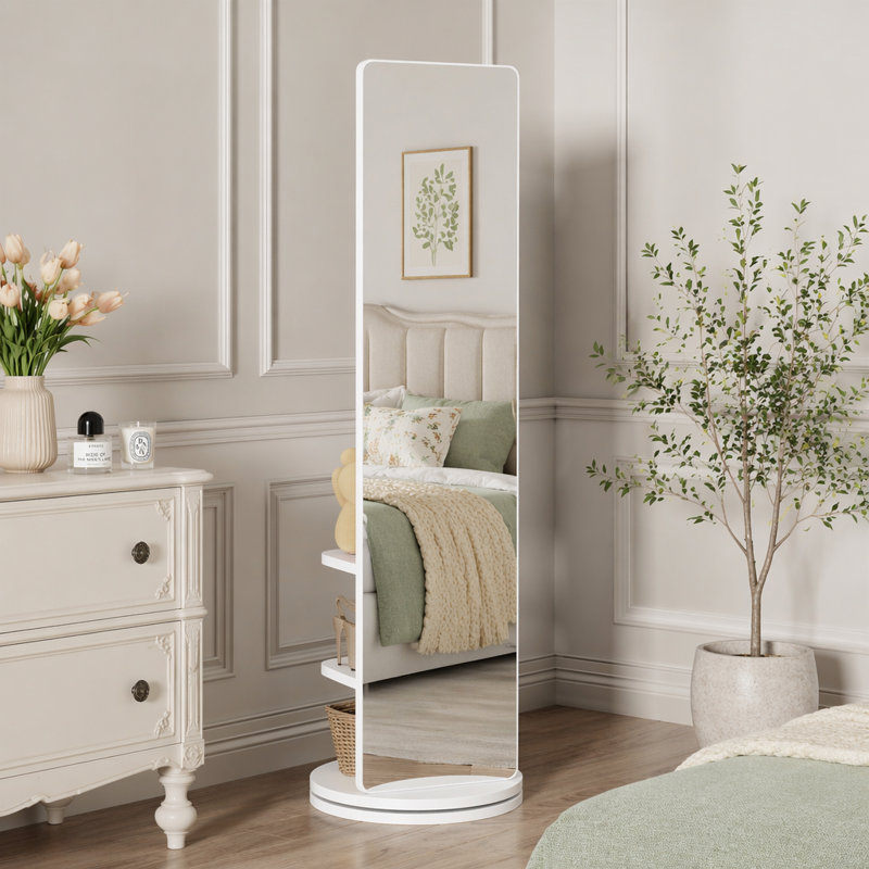 Miroir pleine grandeur, 69 po x 20 po, Blanc