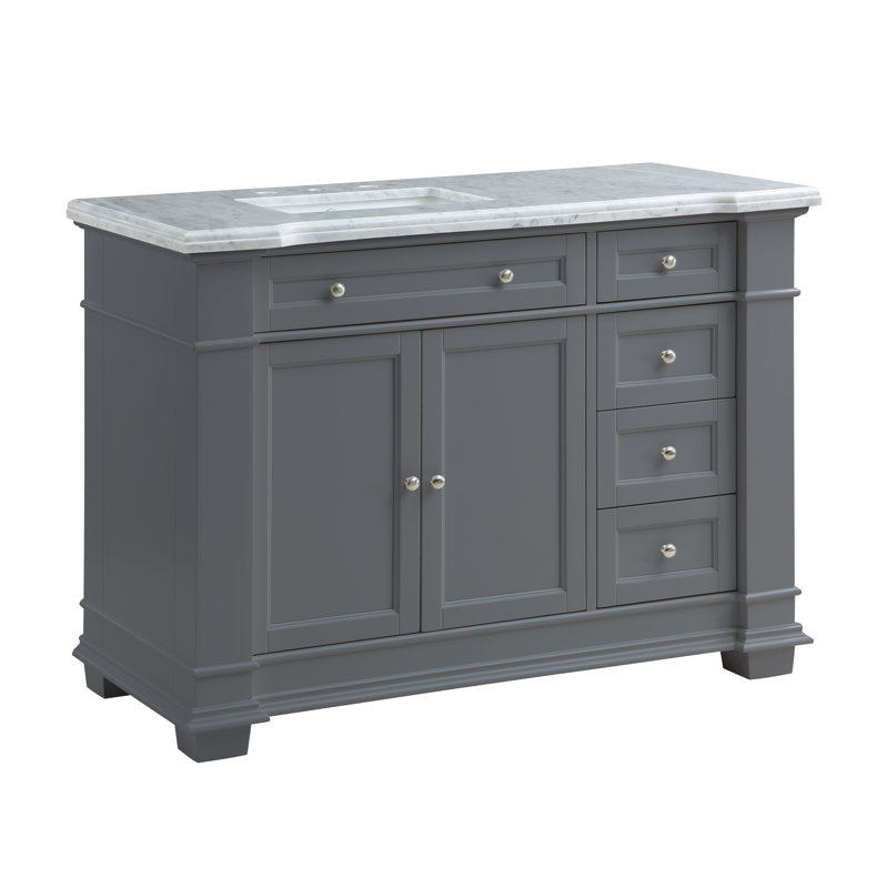 Riccardo 42" Single Bathroom Vanity Set, Gray