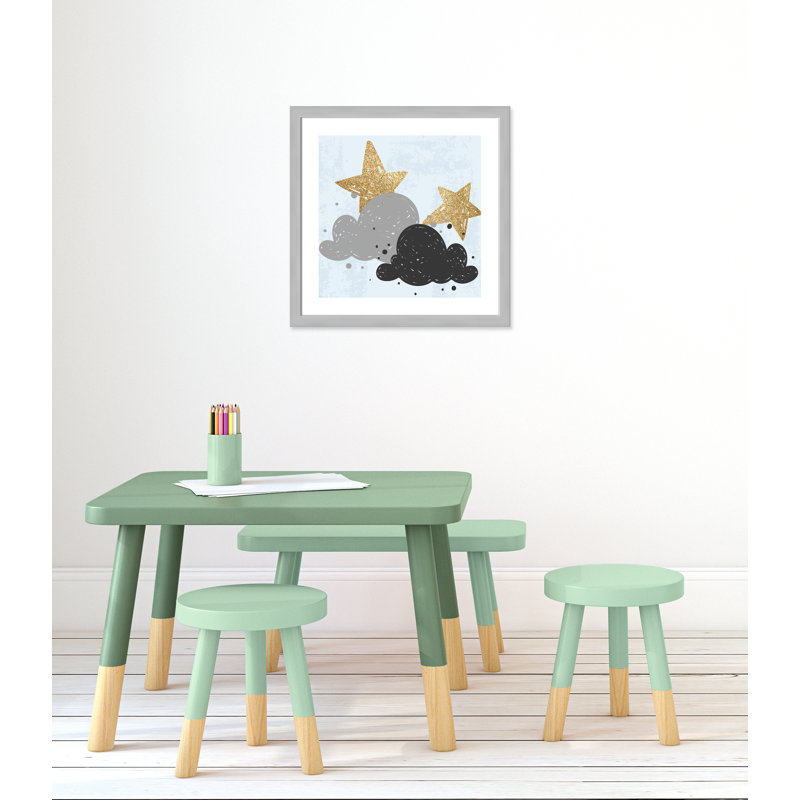 Good Night Plants & Flowers, 24.5" H x 24.5" W x 0.63" D, Silver Framed