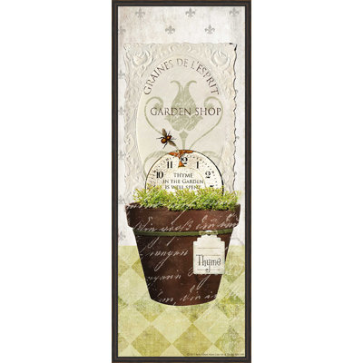 « jardin shop thyme », reproduction d’impression encadrée