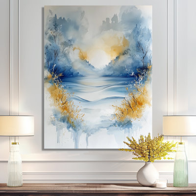 Gianmarco Parallel Coastal Divide Horizon Landscape II - Décoration murale moderne