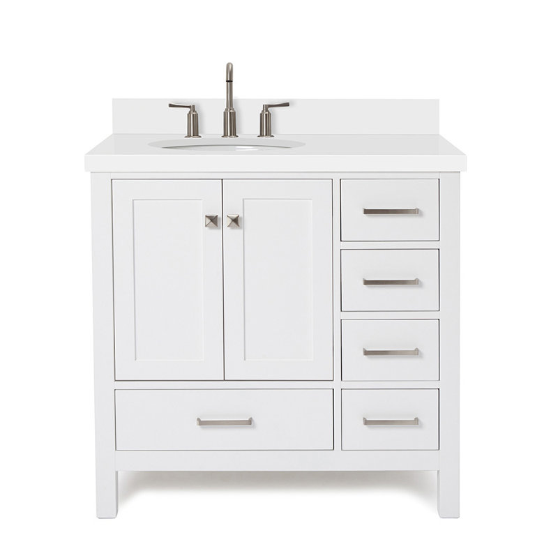 Ensemble de meuble-lavabo simple 37 po Cambridge, Blanc