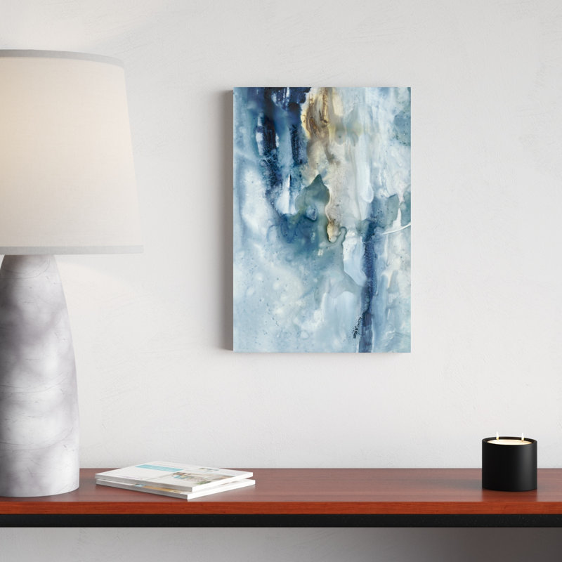 Peaceful Calm III - Painting, 46cm H x 30cm W, Wrapped Canvas