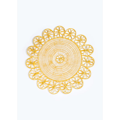 Luxe Lattice Bloom Metal Placemats
