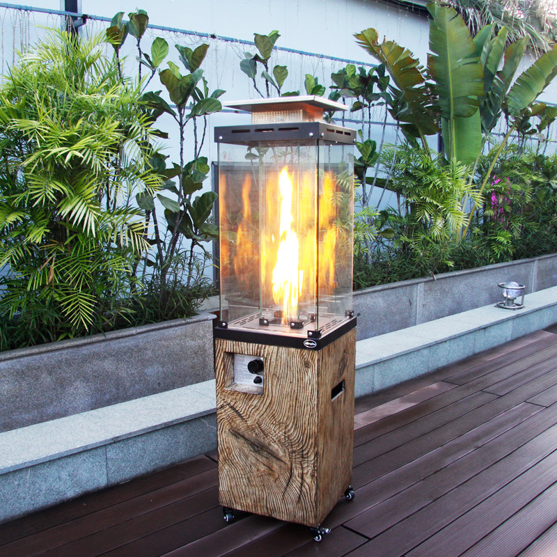 Chauffe-terrasse au propane 41 000 BTU, Acier Inoxydable