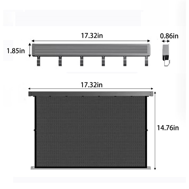 Balcony Drying Rack, Indoor Foldable Flat Mesh Drying Net, Invisible Extendable Drying Rack For Socks And Shoes - The Ultimate Laundry Solution