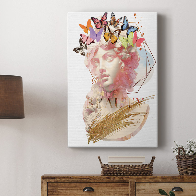 Greek Goddess II -Custom Wrapped Gallery Cavas, 27" H x 18" W
