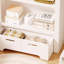 Vitrines en bois manufacturé beige