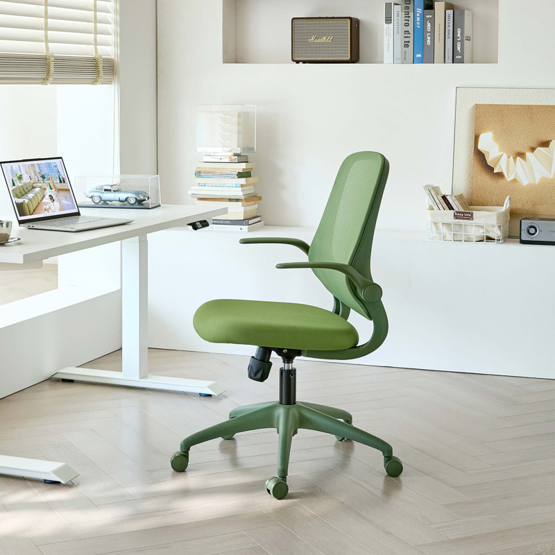 Fauteuil de bureau ergonomique et coloré 350LBS Home Office Mesh, Vert, Green