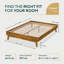 Lit plateforme Coraline en bois robuste, cadre de lit moderne sans tête de lit, supporte jusqu'à 800 lb-170709139-170709143