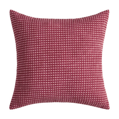 Coussin en velours côtelé deux tons