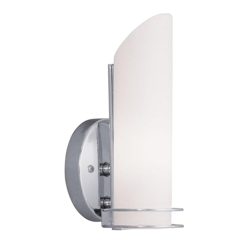 Franko Flush Mounted Sconce, Polished Chrome