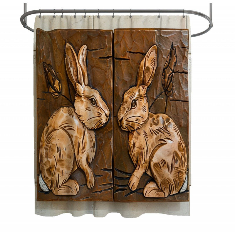 Bivan Shower Curtain, 73" H x 70" W
