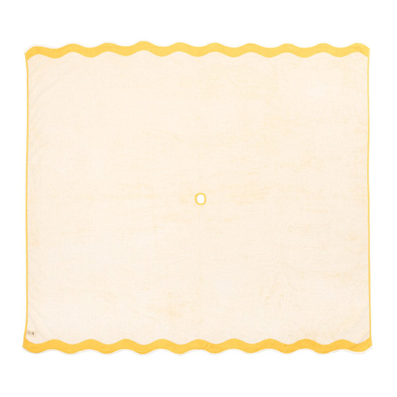 Beach Blanket, Yellow/White