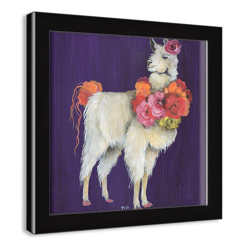 Art sur toile little, H 27,5 po x l 27,5 po x P 1,18 po, Cadre noir