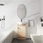 Petit meuble-lavabo autoportant de 18 pouces avec petit lavabo