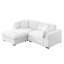 Canapé modulaire surdimensionné avec causeuse, canapé en chenille de 92,12 po-1570926643
