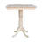 Heikes Bar Height Solid Wood Pedestal Dining Table