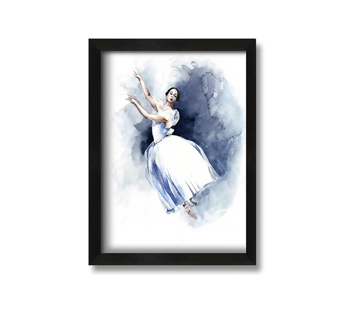 Gerahmtes Leinwandbild White Ballerina 6