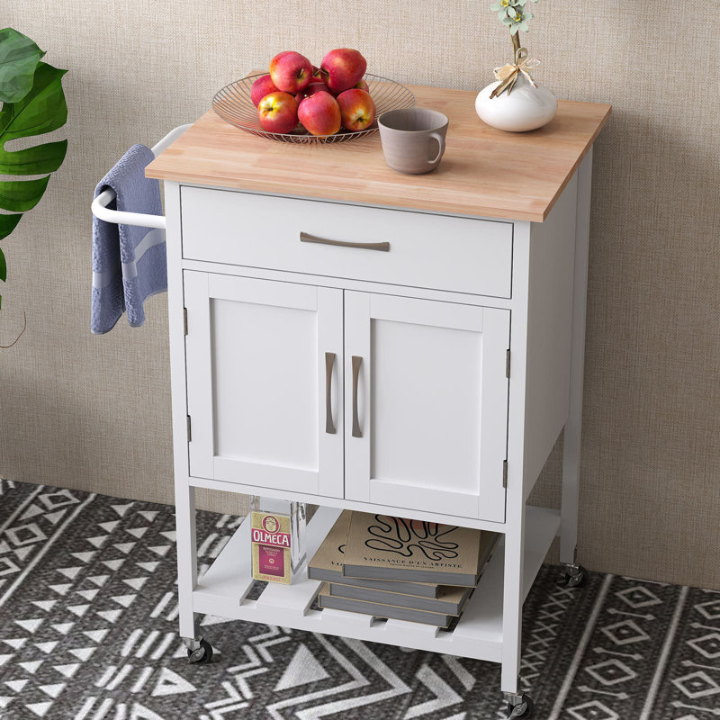 Nepeta Kitchen Cart, White