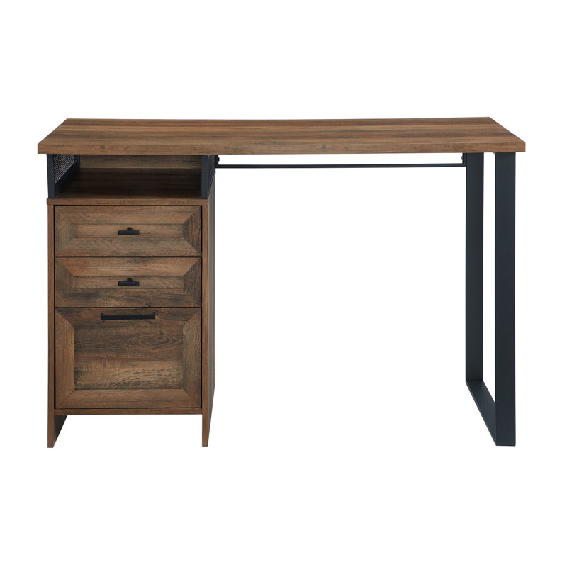 Meidinger Computer Desk, Rustic Oak