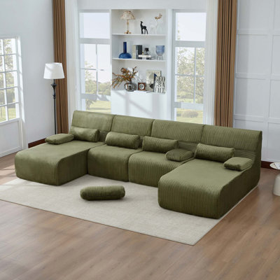 Canapé modulaire modulaire en U avec confort douillet