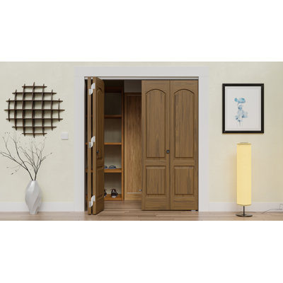 2 Pack Bifold Heavy Duty Sliding Door Hardware KIT Sets