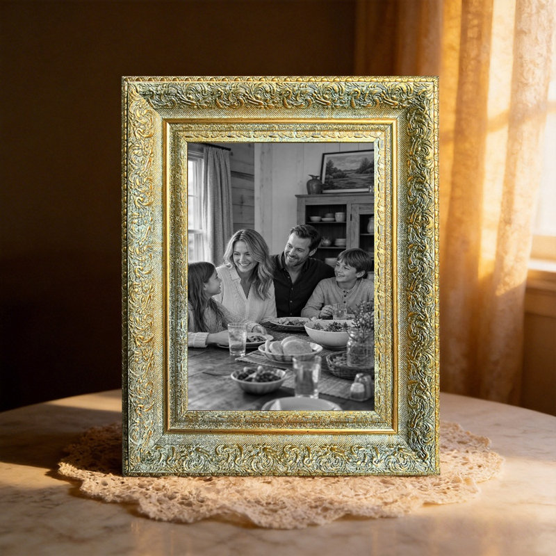 Cadre de table antique 1pc pour photos et décorations 11 "x 14", Or antique, 1, L 11 po x H 14 po