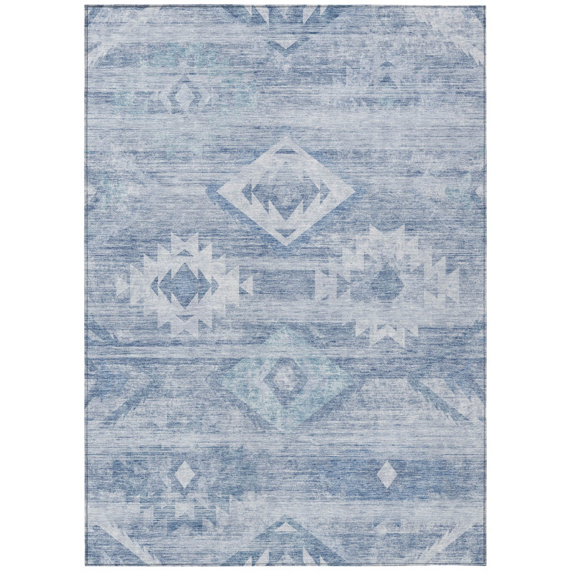Shamariah Washable Southwestern Indoor / Outdoor Rug, Rectangle 9' x 12'