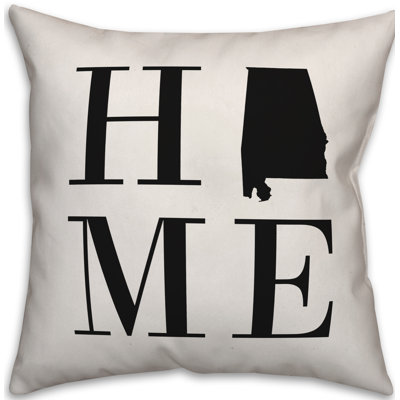 Coussin intérieur / extérieur Alabama Home State