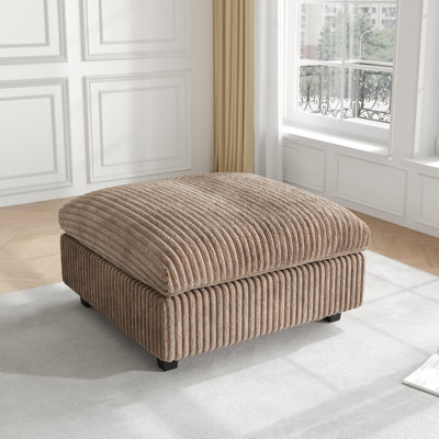 Canapé modulaire rembourré avec repose-pieds