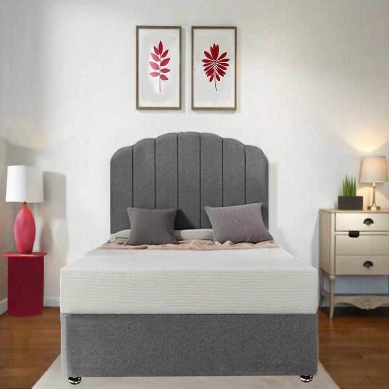 Upholstered Bed with Mattress, Super King (6')