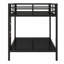 Lit superposé en métal durable pour adultes et adolescents, peu encombrant et peu bruyant, sans sommier tapissier-676886630