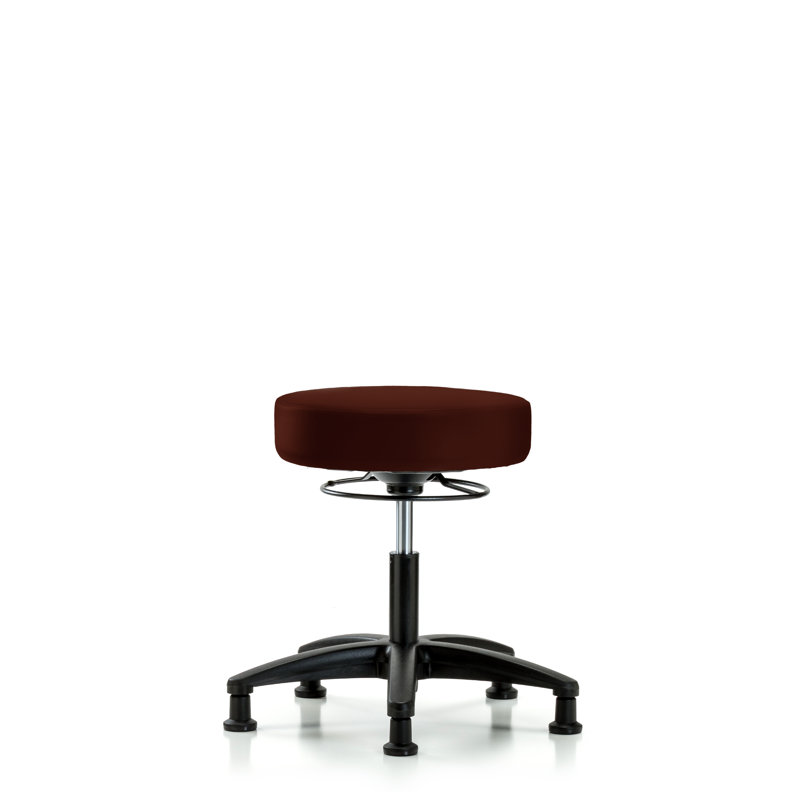 Tabouret de laboratoire réglable en hauteur Anissa, Bourgogne, Roulettes