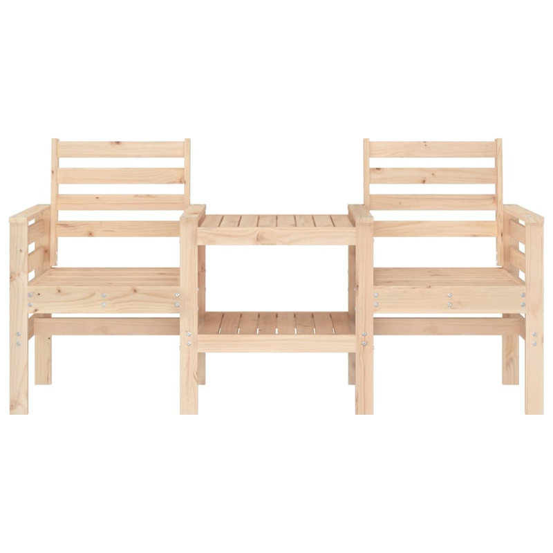 Amett Solid Wood Outdoor Bench, Natural