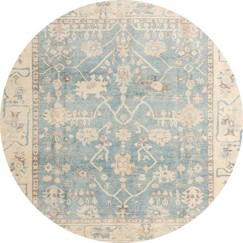 Tapis abstrait moderne 4326, Rond 7 pi