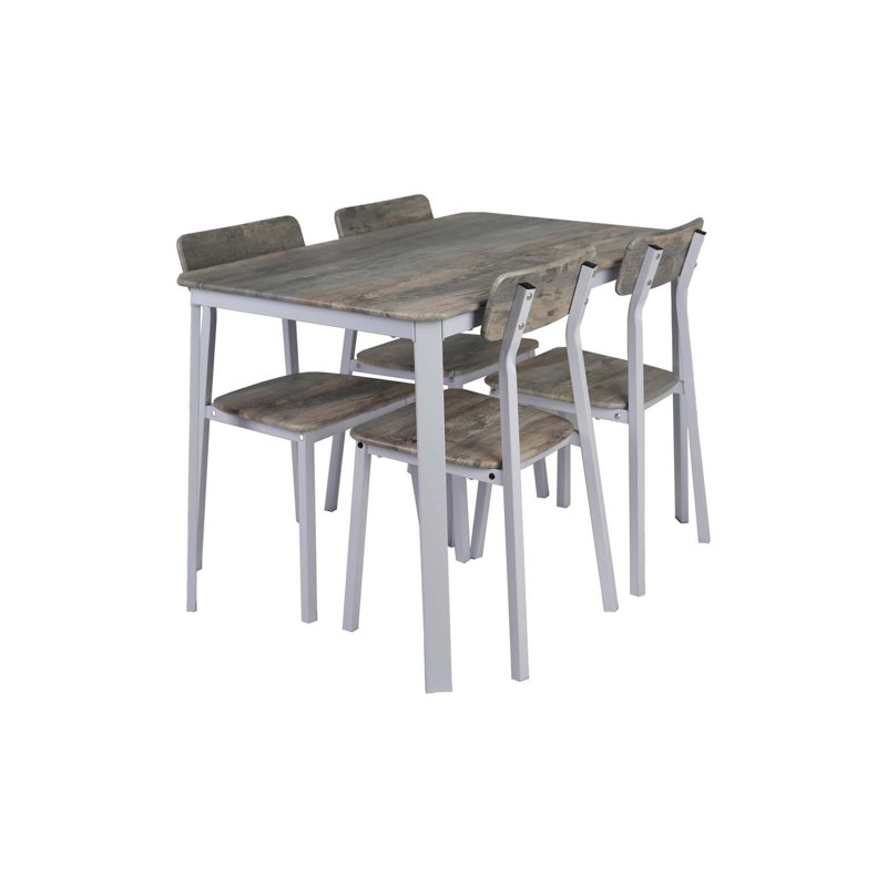 Ensemble de table de salle à manger moderne 5 pièces avec 4 chaises