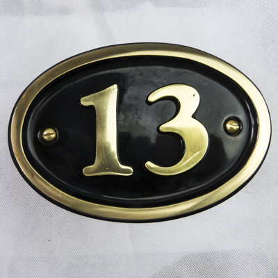 Tyrinia 10cm H Reflective Aluminum House Number